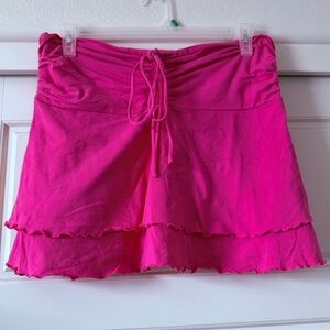 Wild Fable Pink Ruffled Mini Skirt